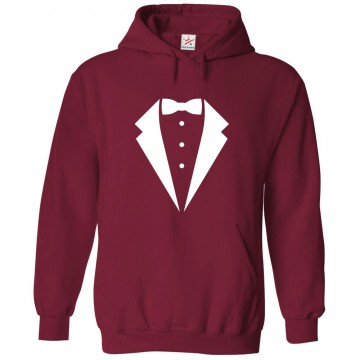 Formal Tuxedo Bow Unisex Classic Kids and Adults Pullover Hoodie